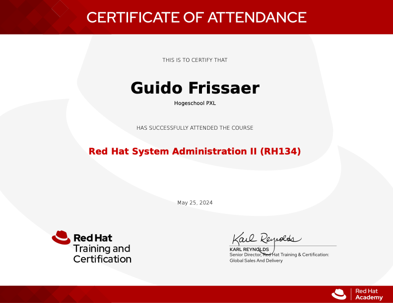 RH134 certificaat preview